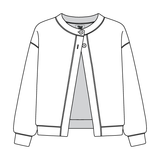 Women’s French Terry Open Front Cardigan