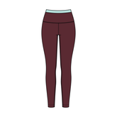 Women's High Rise Legging With Contrast Waistband