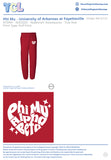 Phi Mu University of Arkansas at Fayetteville #12121 individual shipping
