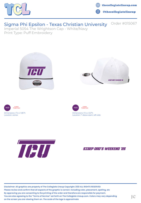 Sigma Phi Epsilon Texas Christian University #15067 Individual Shipping