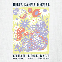 Delta Gamma Floral Formal Rose Ball – 3068
