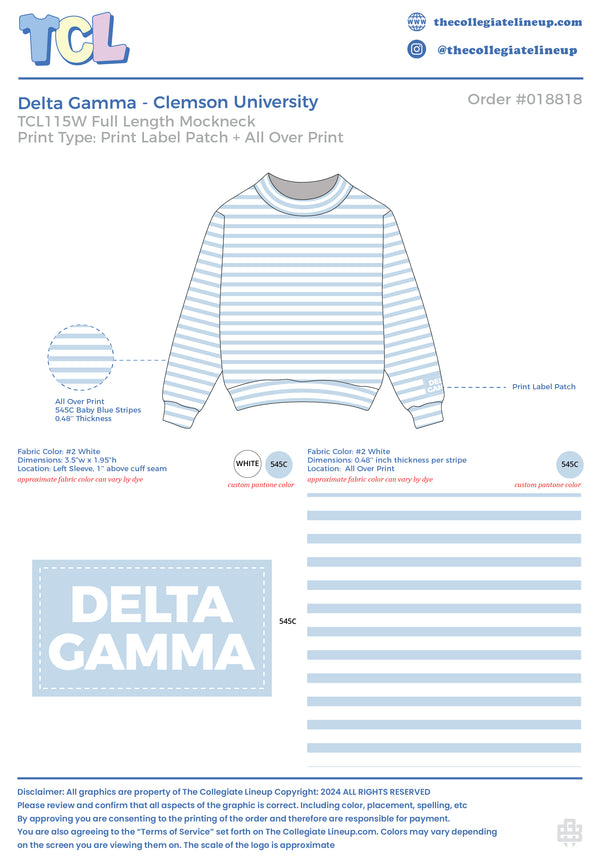 Delta Gamma Clemson University #18818