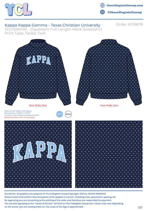 Kappa Kappa Gamma Texas Christian University #019678