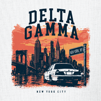 Delta Gamma City Skyline T-Shirt - 3601