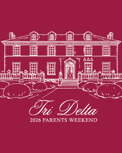 Delta Delta Delta 2026 Parents Weekend Chapter House T-Shirt