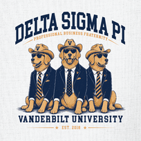 Pi Beta Phi Professional Business Fraternity Animals T-Shirt - 3603