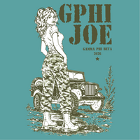 Gamma Phi Beta Philanthropy Military Inspired T-Shirt - 3586