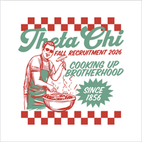 Theta Chi Fall Recruitment Food T-Shirt - 3609