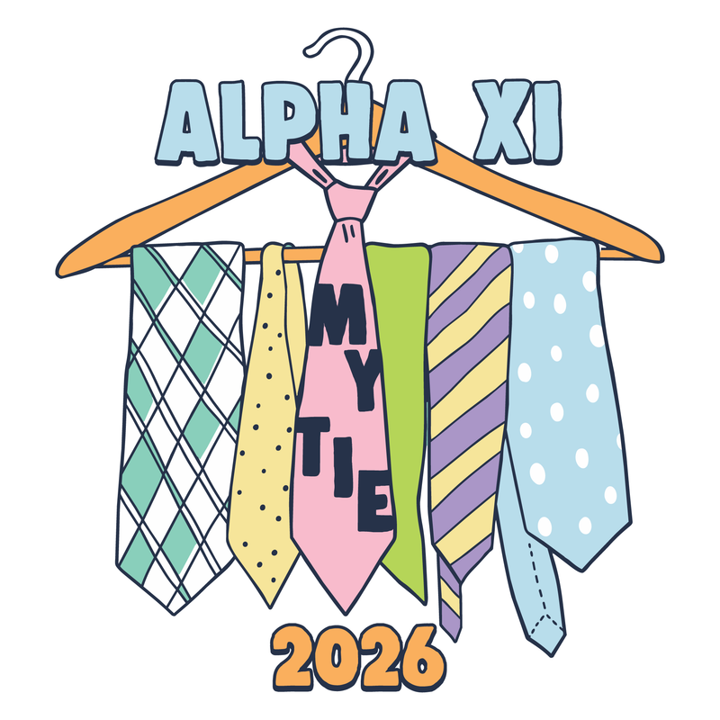 "Alpha Xi Delta My Tie  Event Tee- 3657