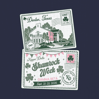 Kappa Delta Shamrock Week Postcard Tee- 3655
