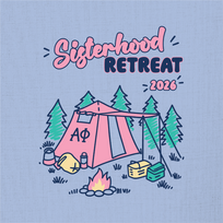 Alpha Phi Sisterhood Retreat Camping‑style T-Shirt - 3628