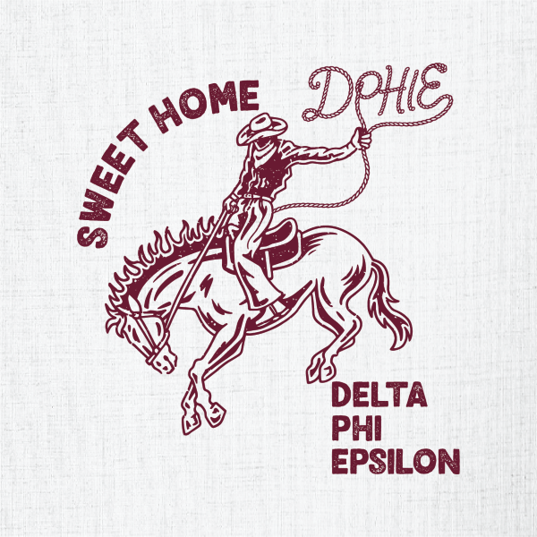 Delta Phi Epsilon Western‑style Animals T-Shirt - 3627