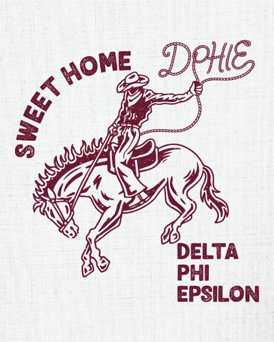 Delta Phi Epsilon Western‑style Animals T-Shirt - 3627