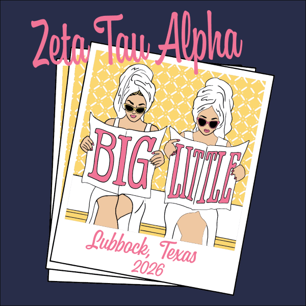 Zeta Tau Alpha Big Little Retro Chic Girls - 3637