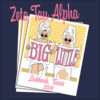Zeta Tau Alpha Big Little Retro Chic Girls - 3637