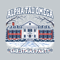 Alpha Tau Omega Christmas Party Classic Winter Fraternity House Design - 3649
