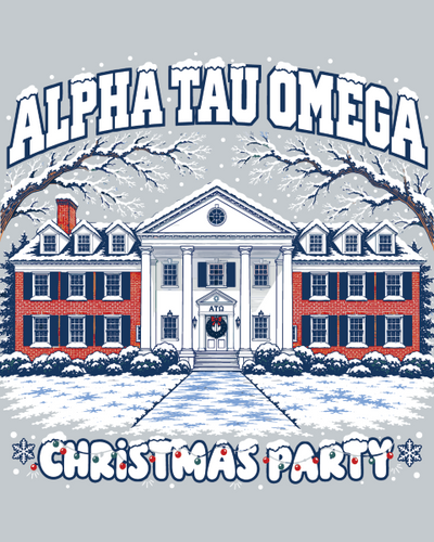 Alpha Tau Omega Christmas Party Classic Winter Fraternity House Design - 3649