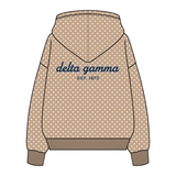 Polka Dot The Drop Cut Fleece Hooded Sweatshirt