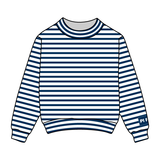 Striped Daydream Full Length Mock Sweatshirt