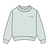 Striped Daydream Full Length Mock Sweatshirt