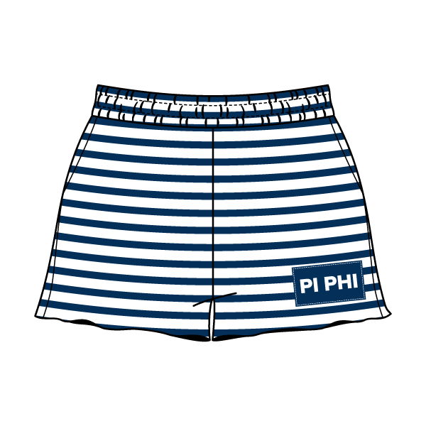 Striped Daydream French Terry Short