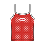 Polka Dot Women's Knit Cami Basic Tank Top
