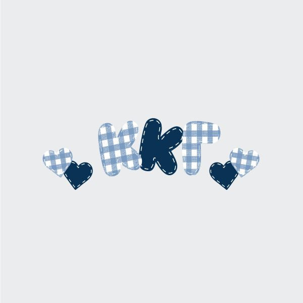 Kappa Kappa Gamma Gingham Heart – 2641