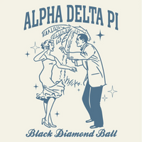 Alpha Delta Pi Retro Black Diamond Ball – 2788