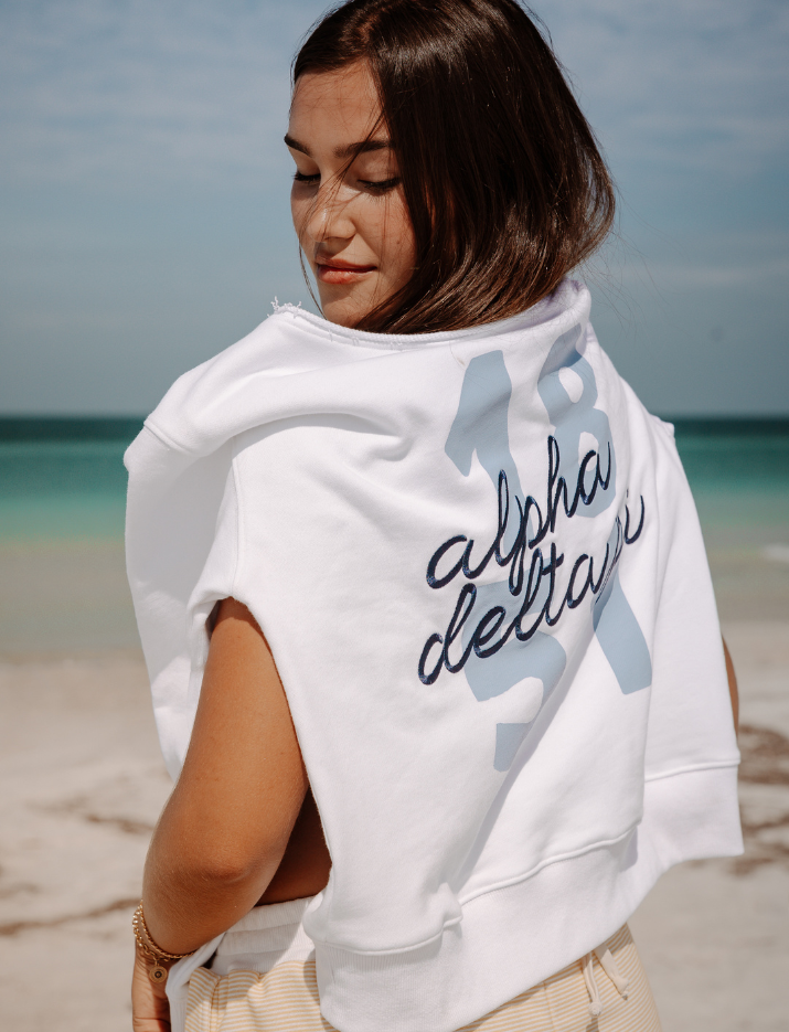 Shoreline Off-Shoulder Sweatshirt