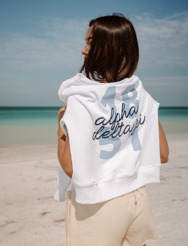Shoreline Off-Shoulder Sweatshirt