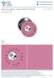 Zeta Tau Alpha Texas A&M University #16333 Pin