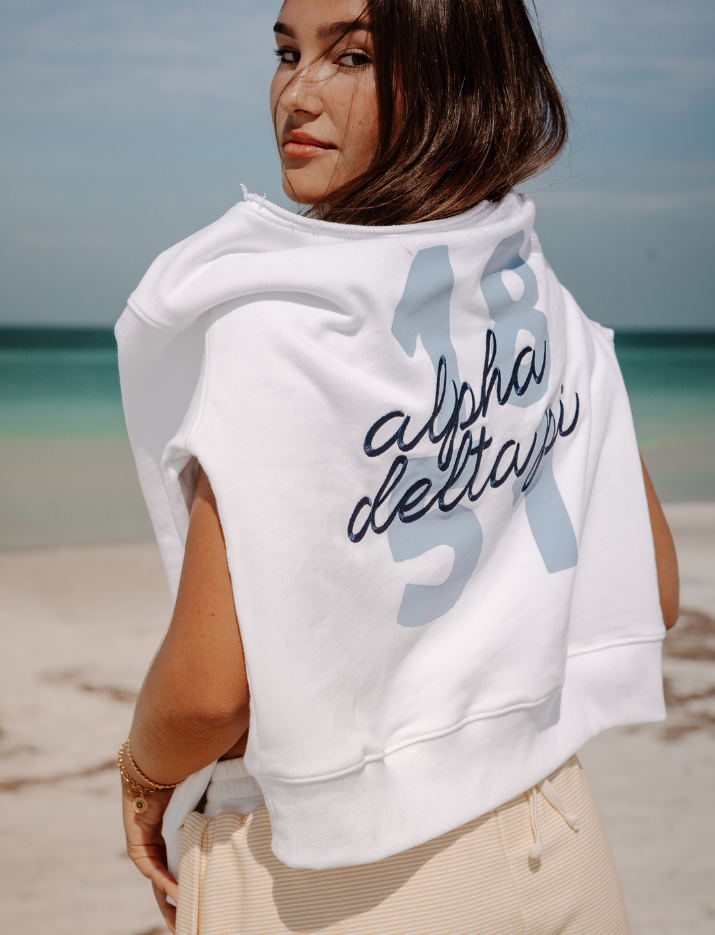 Shoreline Off-Shoulder Sweatshirt