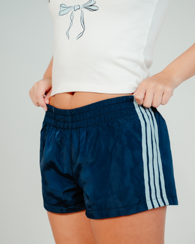 NYLON LOW RISE TRACK SHORTS