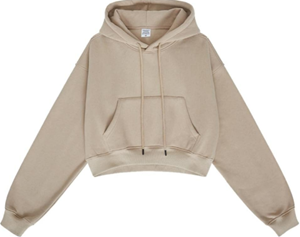 WOMEN'S CROP PULLOVER HOODIE