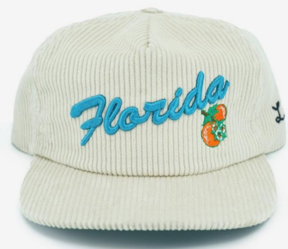 TRUCKER EMBROIDERED CORDUROY HAT SOLID