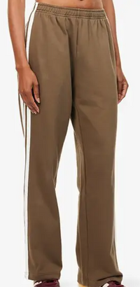 DAYDREAM HEAVYWEIGHT FRENCH TERRY WOMEN'S LOW RISE WIDE LEG SWEATPANTS WITH 3 BINDING STRIPES