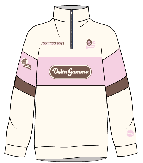 QUARTER ZIP WITH PANELS