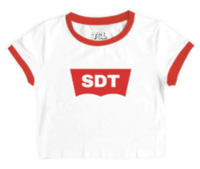 RINGER LONG CROP BABY TEE