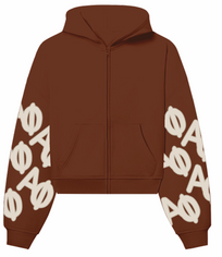THE DROP CUT FLEECE OVERSIZED ZIP UP HOODIE