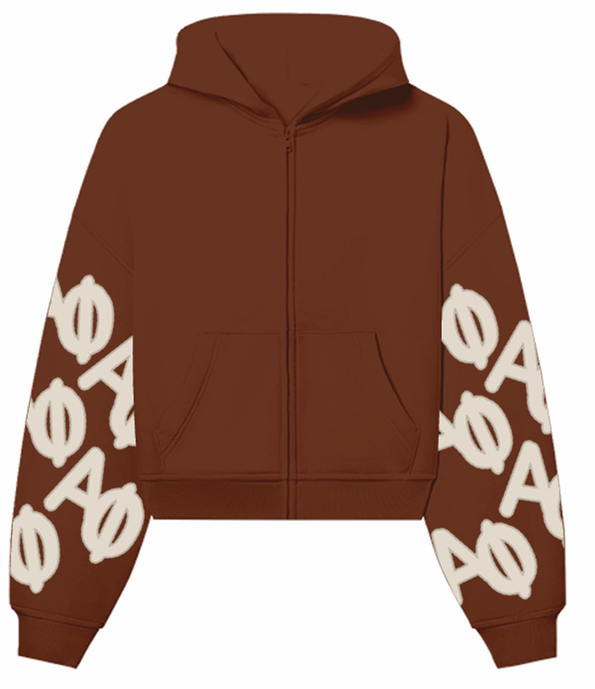 THE DROP CUT FLEECE OVERSIZED ZIP UP HOODIE