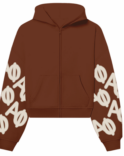 THE DROP CUT FLEECE OVERSIZED ZIP UP HOODIE