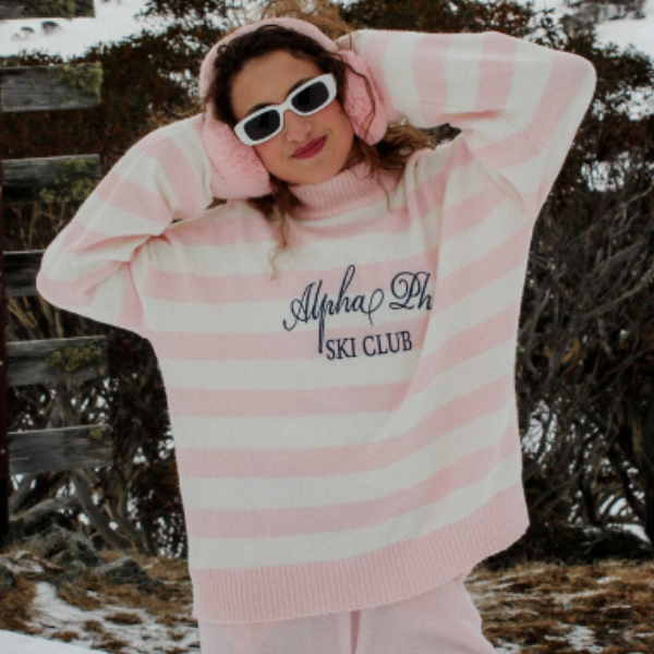 OVERSIZED KNIT MARLED CREWNECK SWEATER