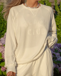 WOMEN'S FRENCH TERRY RAGLAN V-NOTCH CREWNECK SWEATSHIRT