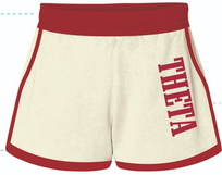 WOMEN'S HEAVYWEIGHT FLEECE CONTRAST SHORTS WITH BINDING DETAIL