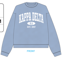 UNISEX WAFFLE KNIT CREWNECK SWEATSHIRT
