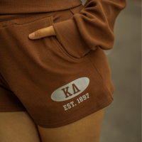 WAFFLE KNIT SWEATSHORT
