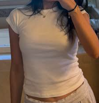 WOMEN'S RELAXED FIT RIBBED CAP SLEEVE TOP