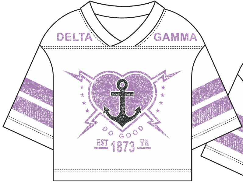 CROPPED FOOTBALL PRACTICE JERSEY