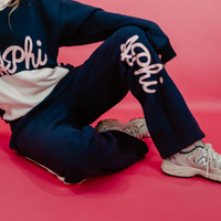 WOMEN'S HEAVYWEIGHT STRAIGHT LEG PRINTED PANEL SWEATPANT
