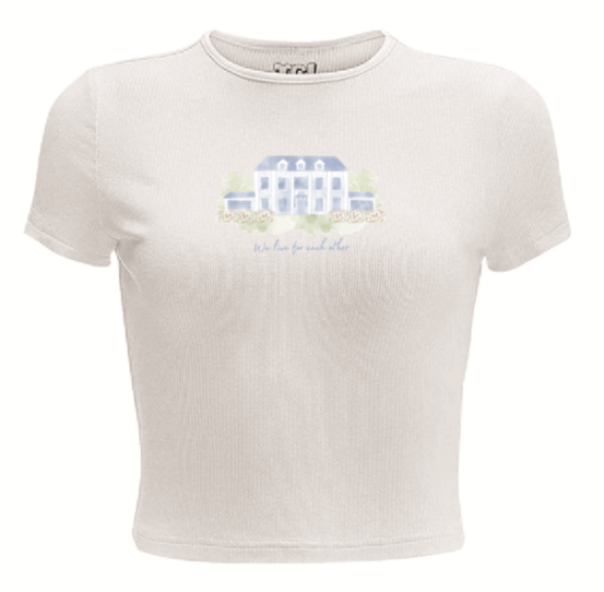 Women’s Ribbed Long Crop Tee